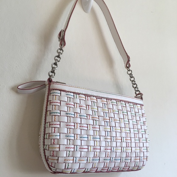 ELLIOTT LUCCA ๐ธ woven Clarissa bag rainbow stiching - Picture 4 of 8